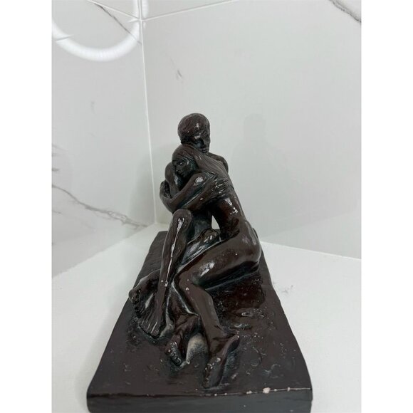 Sculpture Embracing Figures Rodin Ceramic Classic Medium Statue - Picture 2 of 9